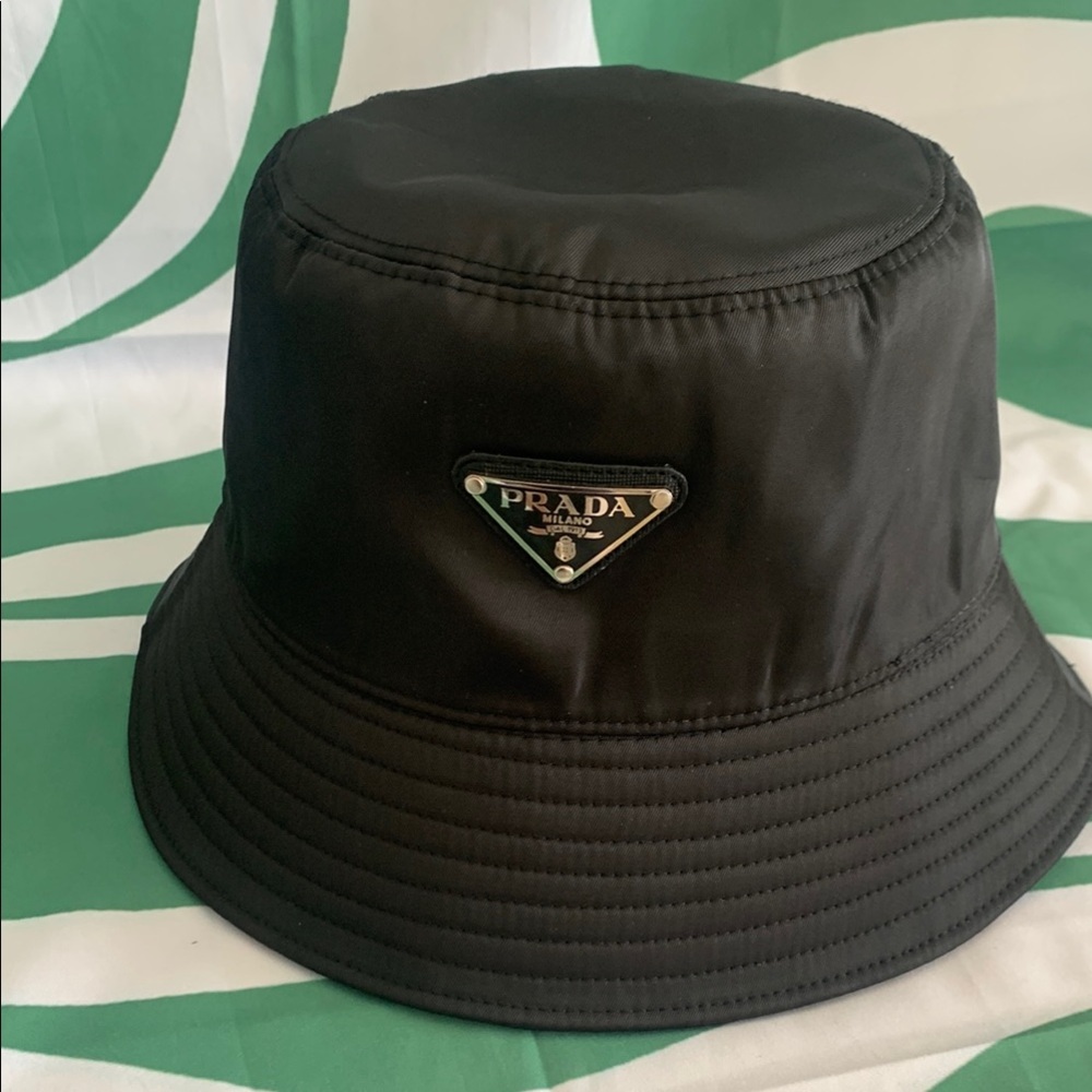Prada Black Bucket Hat
